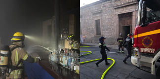 Se registra incendio en el bar Watson en el centro de Morelia