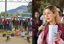 Ruta del Bienestar acerca apoyos y servicios a comunidades de Yuretzio, La Noria y El Refugio