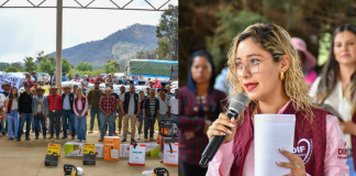 Ruta del Bienestar acerca apoyos y servicios a comunidades de Yuretzio, La Noria y El Refugio