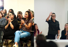 Yohana Mendoza y Marx Aguirre realizan charla “mujeres trabajadoras del campo” en Ario.