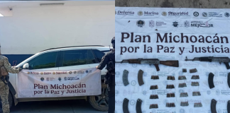 Aseguran camioneta robada con arsenal tras operativo en Acahuato