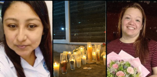 Vecinos y comunidad estudiantil colocan flores para despedir a maestras asesinadas en Lázaro Cárdenas