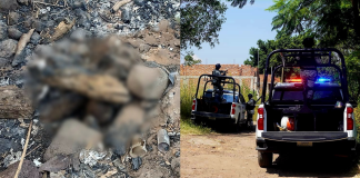 Hallan cuerpo calcinado y semienterrado en Jacona