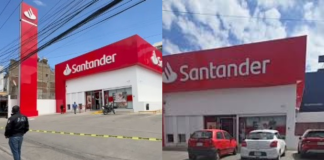 #VIDEO // Comando armado roba 2.6 millones de pesos frente a banco en Santa Rosa, Oaxaca