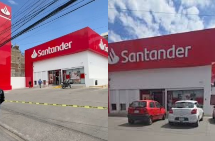 #VIDEO // Comando armado roba 2.6 millones de pesos frente a banco en Santa Rosa, Oaxaca