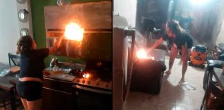 #VIDEO // Mujer incendia su casa tras pelear con su ex; el hombre tuvo que saltar por la ventana para salvarse.