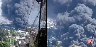 #VIDEO // Pánico en Iztapalapa: incendio consume fábrica de colchones y vecinos son evacuados