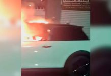 Se registra incendio de auto en la colonia Eréndira, Morelia