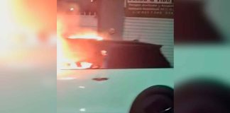 Se registra incendio de auto en la colonia Eréndira, Morelia