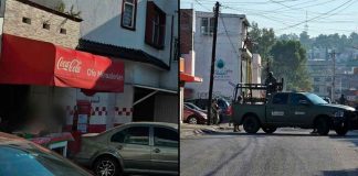 #VIDEO Tras operativo, militares y agentes federales aseguran a al menos 5 clientes de una menudería en Morelia