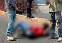 Motociclista derrapa en la avenida Madero Poniente de Morelia