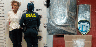 Policía Morelia detiene a mujer por delitos contra la salud en Los Girasoles