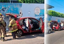 Intenta quemar un vehículo en pleno Centro de Uruapan y es detenida por la policía