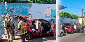 Intenta quemar un vehículo en pleno Centro de Uruapan y es detenida por la policía