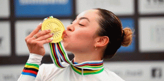 Yareli Acevedo gana oro en la Copa del Mundo de ciclismo en Australia