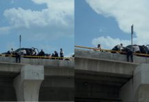 Policía Morelia evita intento de suicidio en el distribuidor vial de salida a Mil Cumbres