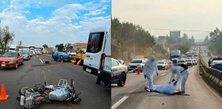 VIDEO | Motociclista fallece tras ser impactado por auto en carretera de Morelia; hay una joven herida