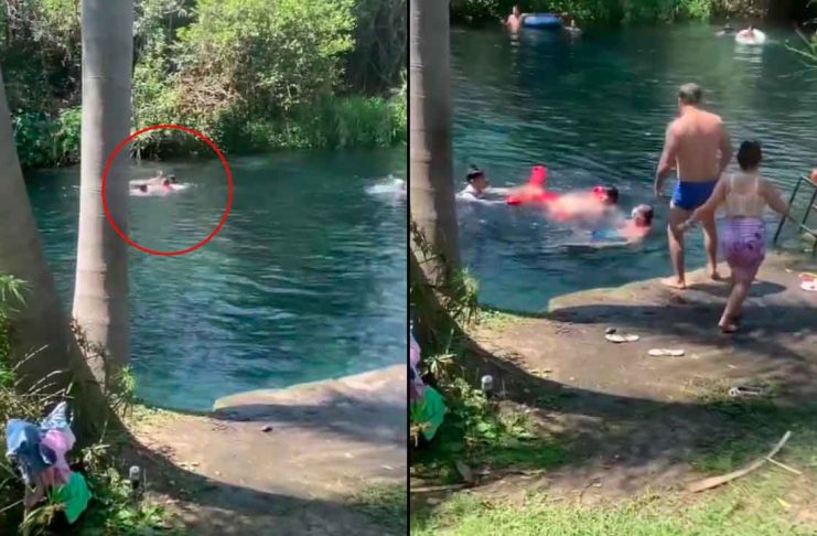 VIDEO | Turista pierde la vida por ahogamiento en el parque natural Las Estacas en Morelos
