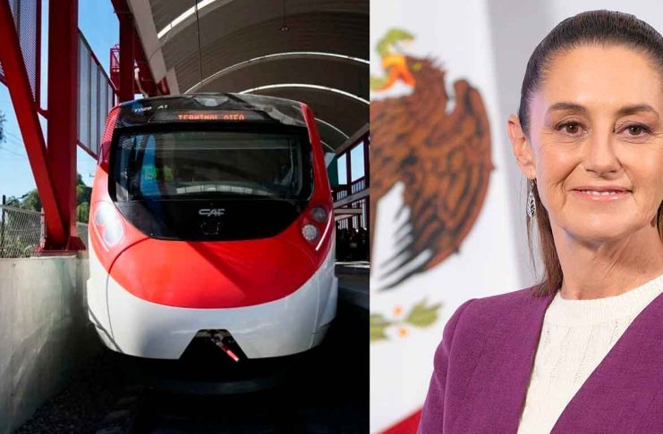 Claudia Sheinbaum inaugura el Tren Suburbano al AIFA.