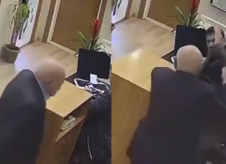 #Video || Atacan con machete a funcionario municipal dentro del Ayuntamiento de Aybastı, Turquía