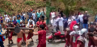 #VIDEO || Viral en Semana Santa: actor que interpretaba a Jesús rompe la escena