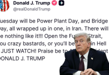 Donald J. Trump lanza advertencia a Irán sobre el estrecho estratégico en Medio Oriente