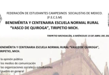 Denuncian irrupción de la Guardia Nacional en la Normal Rural de Tiripetío; estudiantes anuncian jornada de lucha