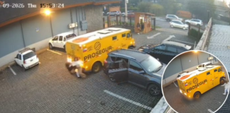 #Video || Camión de valores arrolla a dos mujeres en estacionamiento de Chile