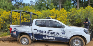 Delincuentes atacan a policías de Nahuatzen a balazos y con drones explosivos