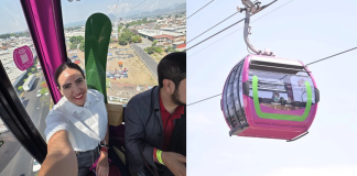 Desde las alturas del teleférico de Uruapan, Giulianna Bugarini destaca avance histórico en movilidad para Michoacán