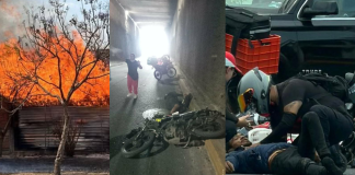 Tres accidentes de moto y un incendio movilizan a cuerpos de emergencia en Morelia