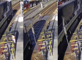 #Video || Muere mujer tras ser arrollada por un tren en Brasil; llevaba audífonos y no escuchó la señal de advertencia