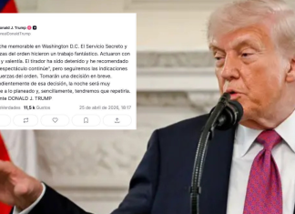 Trump informa detención de presunto tirador tras incidente en evento en Washington D.C.