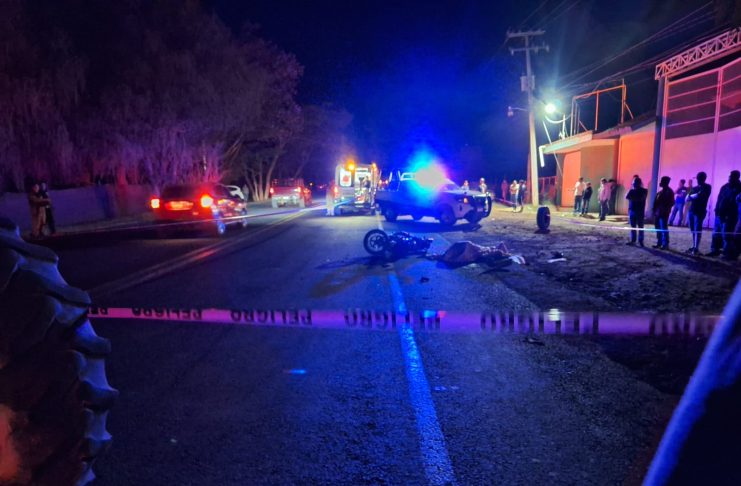 Un joven motociclista muerto y otro herido tras es embestidos por un vehículo en Peribán