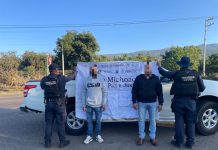 Detiene Guardia Civil a dos uruapenses en una camioneta involucrada en hechos delictivos