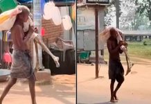 #VIDEO// Hombre exhuma el cuerpo de su hermana y lo lleva a un banco para probar que estaba muerta