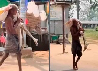 #VIDEO// Hombre exhuma el cuerpo de su hermana y lo lleva a un banco para probar que estaba muerta