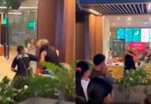 VIDEO | Esposa descubre a su pareja con la amante y se agarran a golpes en plena plaza en Michoacán