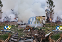#Video | Incendio en conjunto de viviendas entre las colonias Margarita Maza de Juárez e Ignacio López Rayón movilizan elementos de bomberos