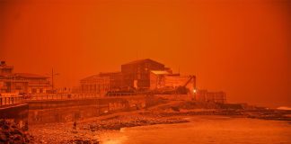 Ola de polvo del Sahara cubre de naranja la isla de Creta en Grecia