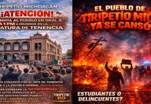 Habitantes de Tiripetío alzan la voz; exigen freno a desmanes de normalistas