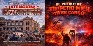 Habitantes de Tiripetío alzan la voz; exigen freno a desmanes de normalistas