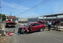 Automovilista queda herido tras choque en el Libramiento Norponiente de Morelia