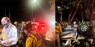 Vuelca auto en el Libramiento Norte de Morelia; hay un herido.