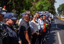 Listo el operativo de seguridad Semana Santa 2026 en Ario; Yohana Mendoza da el banderazo inicial.