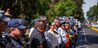 Listo el operativo de seguridad Semana Santa 2026 en Ario; Yohana Mendoza da el banderazo inicial.