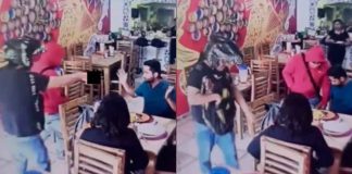 VIDEO | A punta de pistola, sujetos despojan de sus pertenencias a clientes de local en Ecatepec