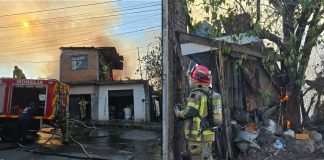 Arde vivienda en la colonia La Esperanza, al poniente de Morelia