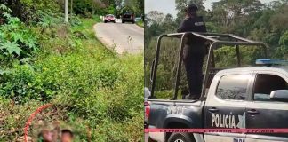 Abandonan dos cabezas humanas en puente peatonal de Papantla