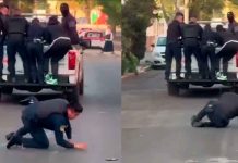 Durante detención en CDMX, policía cae de patrulla y exhibe fallas en protocolos